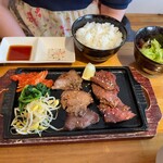 焼肉居酒屋みのわ - 国産白タン塩定食(1500円)