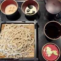 蕎麦 蘇枋 - 三味蕎麦(とろろ・くるみダレ・辛汁)¥1595