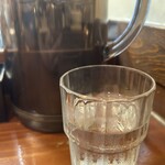 白銀亭 - 冷たいお水も大切なカレーのお供。