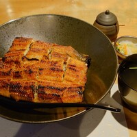 炭焼鰻 寝床 福島店 - 特選うな重、肝吸い、香の物