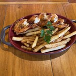 コナズ珈琲 - ガーリックシュリンプとフレンチフライ