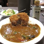 CoCo壱番屋 - チキンと夏野菜カレー（４辛・ライス４００ｇ）＆ 手仕込キャベツメンチカツ