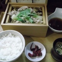 つきはし - 豚ばら肉とたっぷり野菜のせいろ膳（1000円）