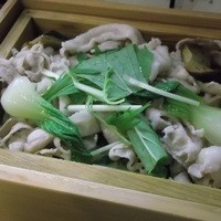 つきはし - 豚ばら肉とたっぷり野菜のせいろ