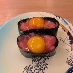 すし江戸 - うずら鉄火