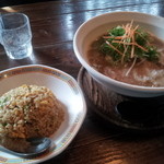 神戸 北野軒 - 生醤油ラーメン＋ミニチャーハンセット