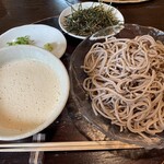しずく亭 - 料理写真:自然薯とろろ蕎麦大盛り¥2000（税込み25年8月）海苔は別皿にしてもらいました。