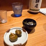 戸隠 つきや - 自家製のきゅうりの漬物