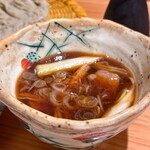 戸隠 つきや - 温かい鴨つけ汁