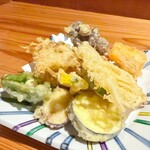 戸隠 つきや - 天ぷら盛り(小)