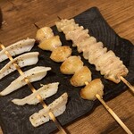 やきとり中山商店 - ナンコツ、ぼんじり、皮