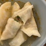 宇都宮みんみん 宮みらい店 - 水餃子断面