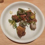 ふみちゃん - 牛すじ煮込み（取り分けたもの）