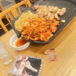 韓国料理 允矢家 - 林さんのサムギョプサル、肉も厚くて美味しかったです。