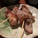 鳥ゴロー - 小ぶりな豚巻き生姜1本380円