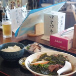 ロードパーク 女の浦 - 海鮮が載った能登ラーメン（定食）
