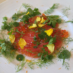 カーサ・デル・チーボ - 八戸産 秋鮭とイクラの親子マリネ オレンジの香り