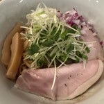 人力俥 - 2種類の豚チャーシューとメンマ、カイワレ！