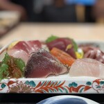 刺身と寿司 魚や一丁 - お刺身は6点盛り