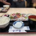 刺身と寿司 魚や一丁 - ●本日の刺身定食　1,250円