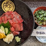 御旦孤 - 【2025/8】本まぐろ鉄火丼(シャリ少)全景