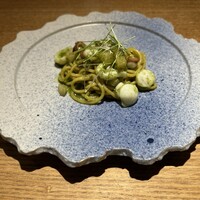 祇をん 段ばた - 真蛸とコールラビのバジルパスタ