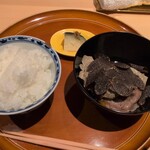 銀座 しのはら - ご飯と飛騨牛飛び牛のすき焼き