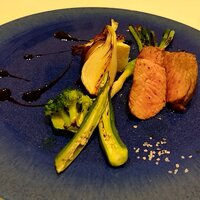 リストランテ ラ ソリア - 三田ポーク（兵庫県産四元豚）と地野菜のロースト（2025.7）
