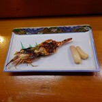 割烹 味平 - エビの丸焼き