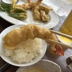 肉のますゐ - 海老天ごっつい