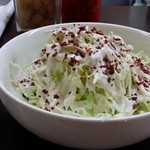 牛すじカレー 小さなカレー家 - （2014年10月再訪）コールスローダブル（100円）は、デカくて安い！