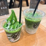 中道源蔵茶舗 - ドリンクとソフトクリーム