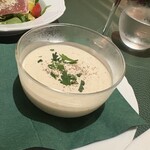 Bicerin - マッシュルームの冷製ポタージュスープ