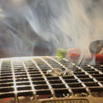 焼肉ホルモン 風土. - 芽ネギ和牛焼きしゃぶをポン酢で