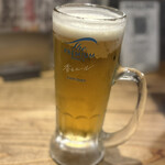 焼肉ホルモン 風土. - 乾杯のビール