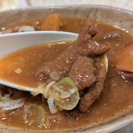 アカマル屋 - もつ煮込＠￥380円（外）