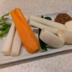 アカマル屋 - 野菜盛り（ハーフ）＠￥380円（外）