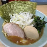 武蔵家 成増店 - ラーメン並+ネギ+ノリ