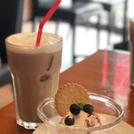 農家のイタリアン サンテンイチヨン - アイスカプチーノティーとドルチェ