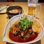 四川料理 川覇王 - 四川鉢鉢鶏　1738円