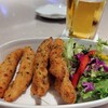 Bistro: D - 料理写真:白身魚のフリットと命の水
