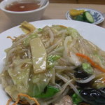 中華料理 七面鳥 - 揚げ焼きそば720円