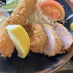 キッチン ハイツ - 海老とひれかつアップ