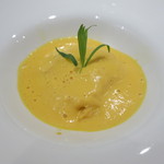 リストランテ サクラ - オードブル　ズワイ蟹と人参のフラン　エストラゴンの香り