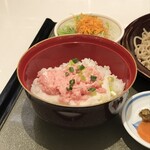 蕎麦酒肴 多加はし - ねぎとろとろろと蕎麦のセット