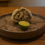 魚菜料理 縄屋 - 松が浜焼き 松茸を鱧で巻いた料理