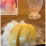鎌倉 北じま - 水菓子 白桃と桃ジュース