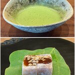 鎌倉 北じま - お抹茶とオーツミルクの葛焼き