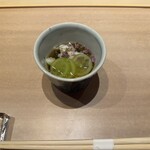 鮨　いの - シャインマスカットともずく