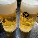 はな家 - 生ビール乾杯